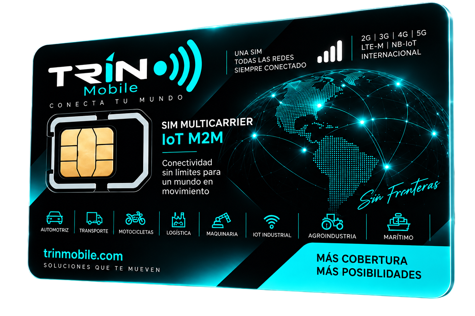 SIM Multicarrier IoT & M2M TRIN Mobile Oficial